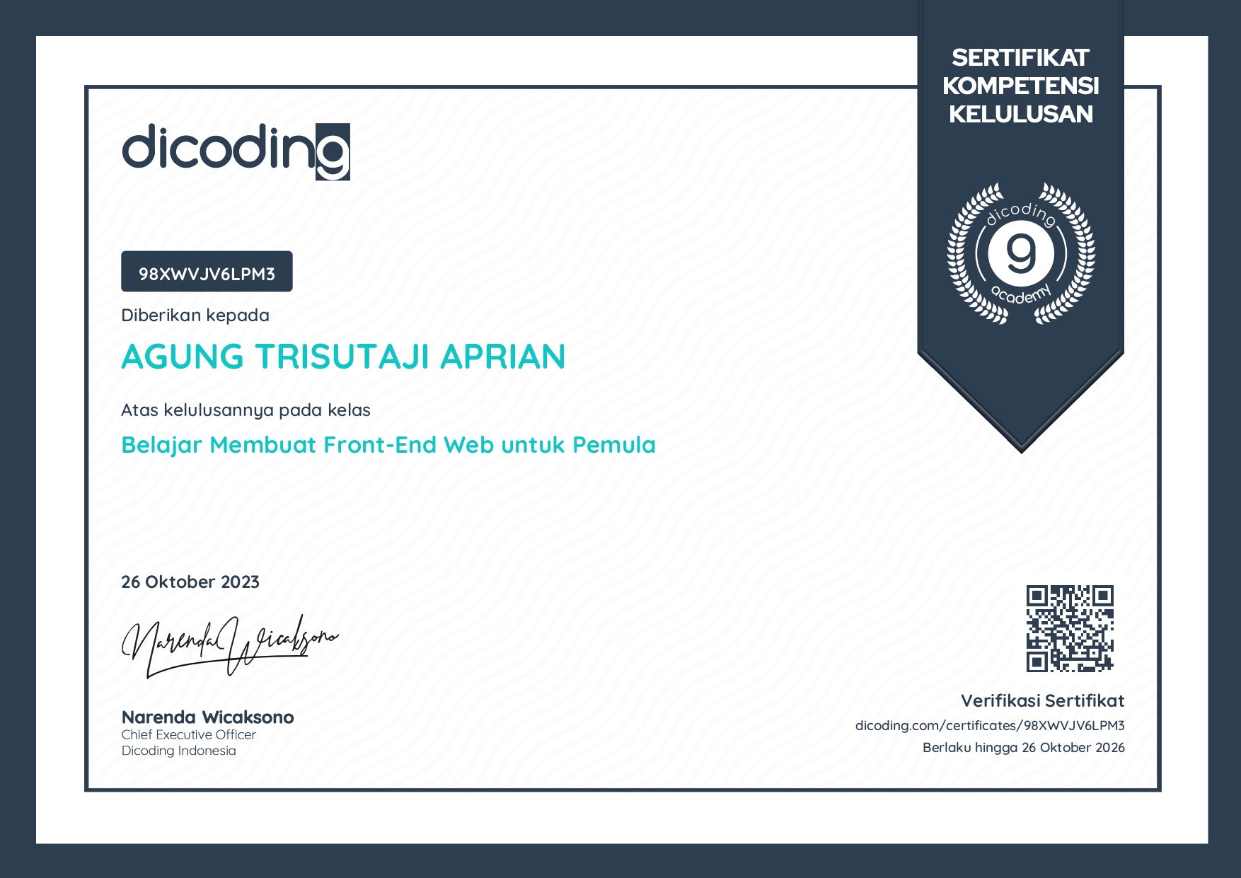 Membuat Front-End Web